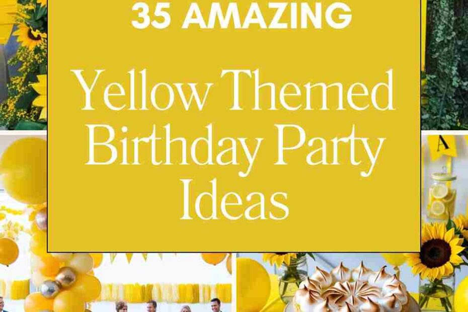 Yellow Themed Birthday Party Ideas