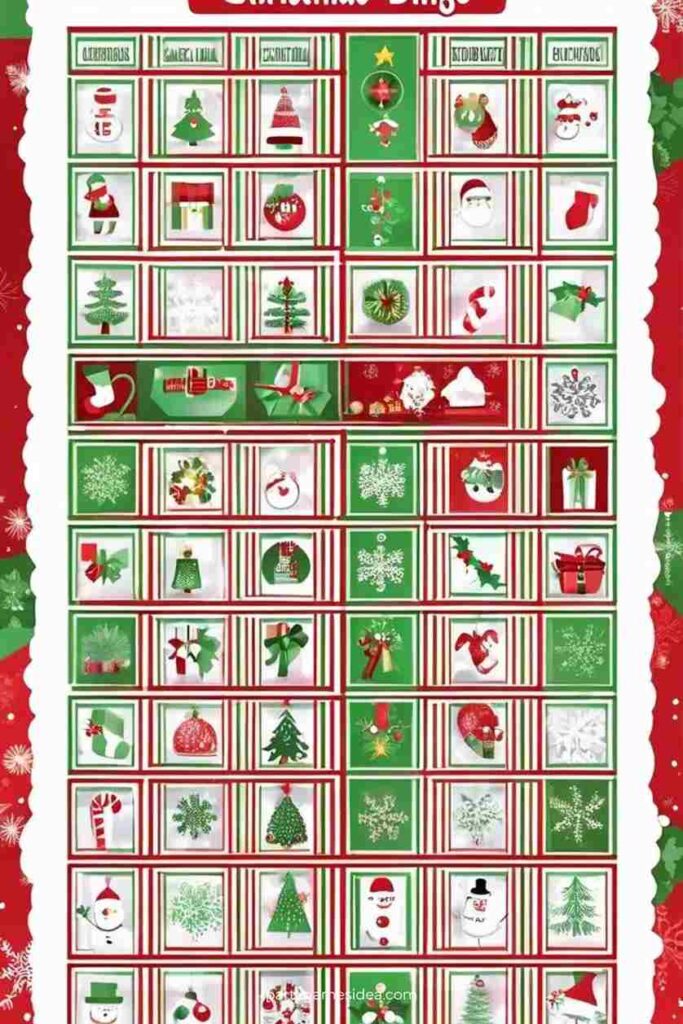 A Christmas Bingo Game