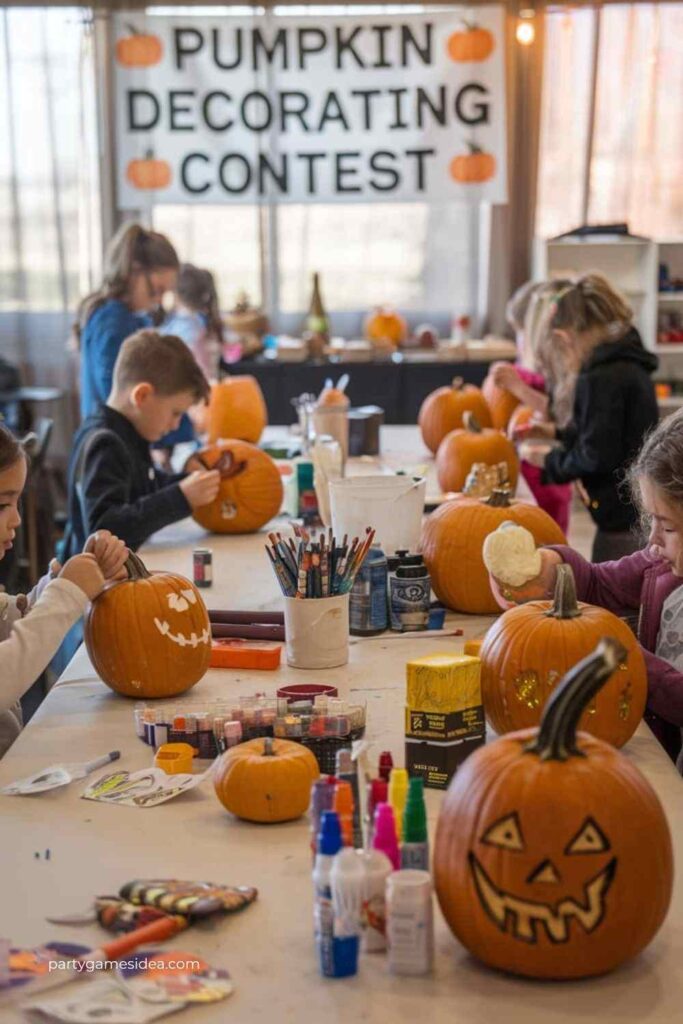 A Pumpkin Decorating Contest