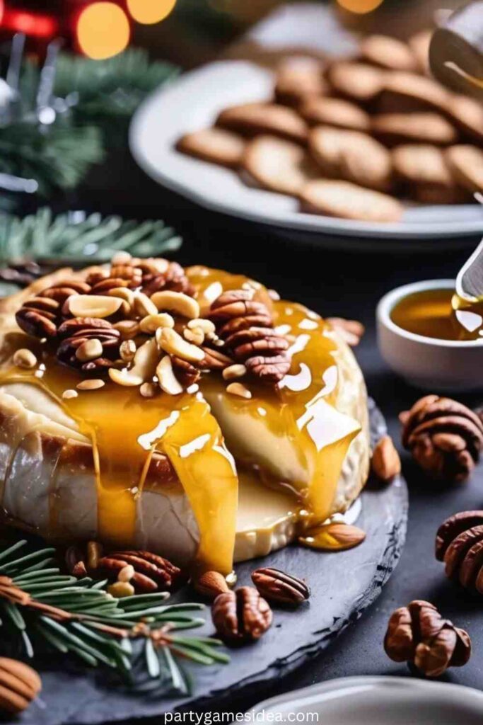 Baked Brie with Nuts and Honey