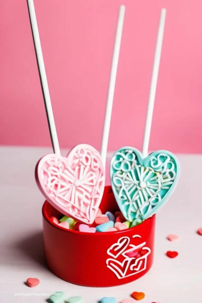 Candy Heart Chopstick Challenge