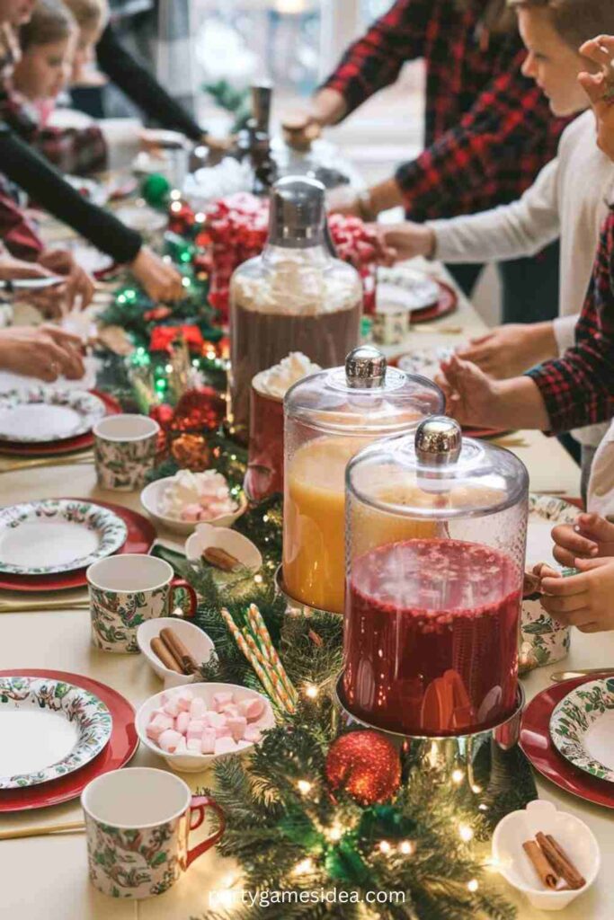 Christmas Festive Drinks Station