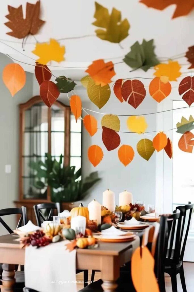 DIY Leaf Garland