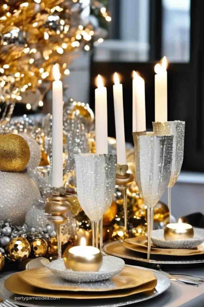 Glamorous Gold and Silver Theme