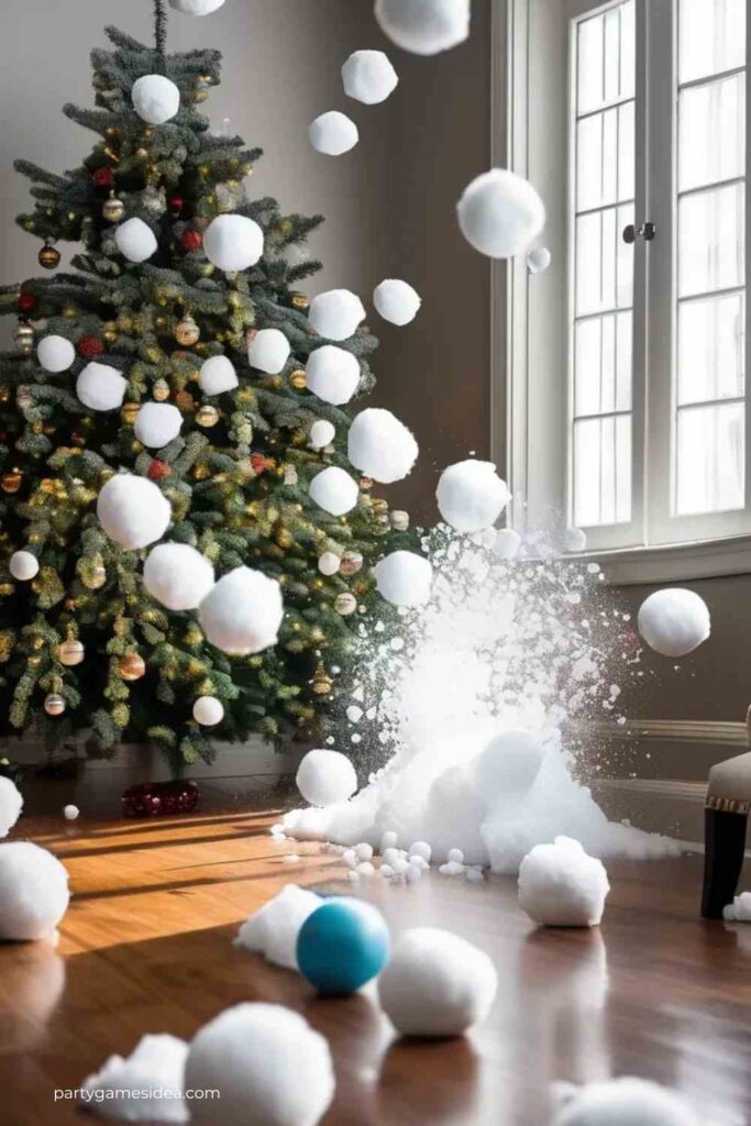 Indoor Snowball Fight