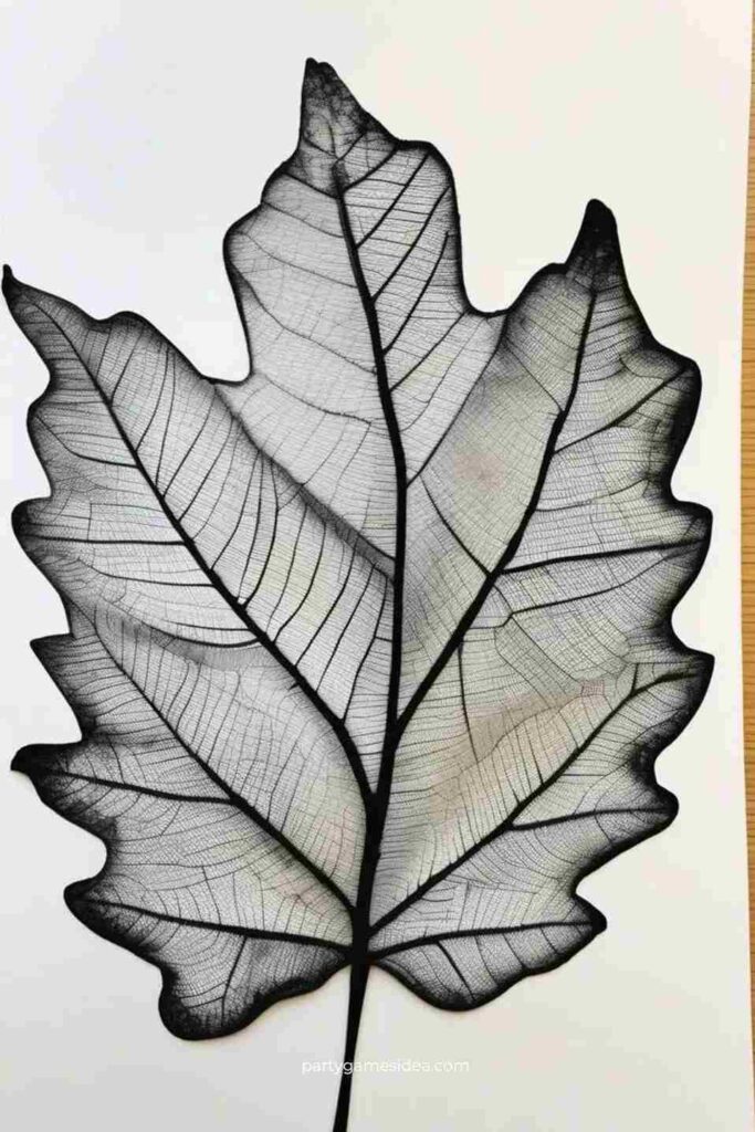 Leaf Rubbing Art