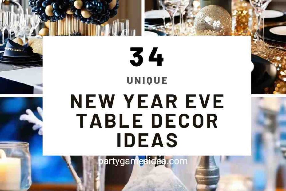 New Year Eve Table Decor