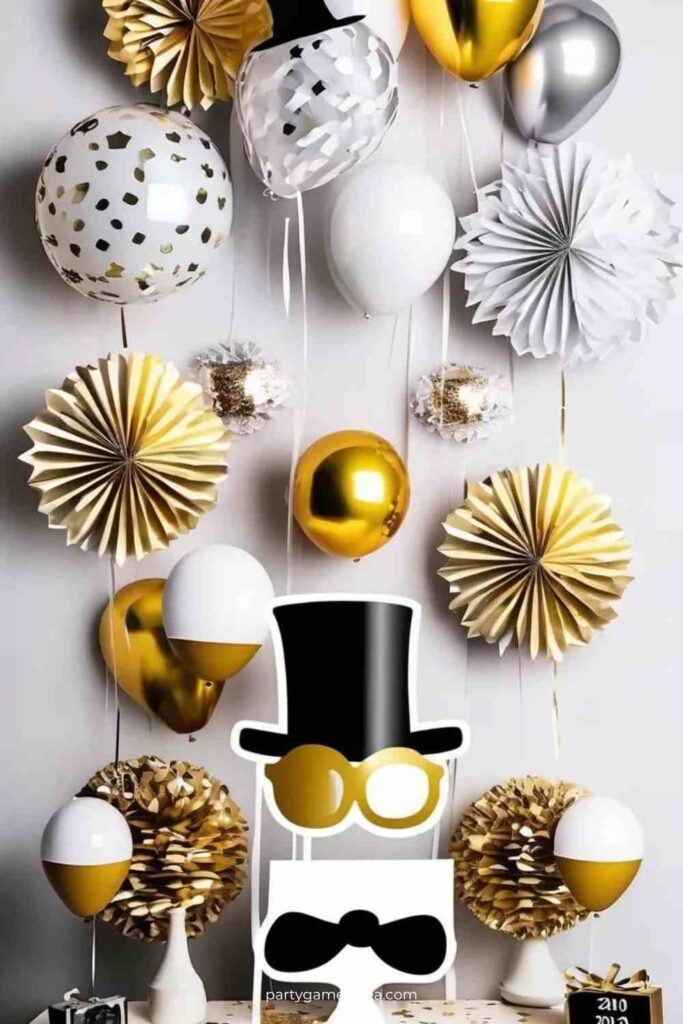 New Year Themed Photo Booth