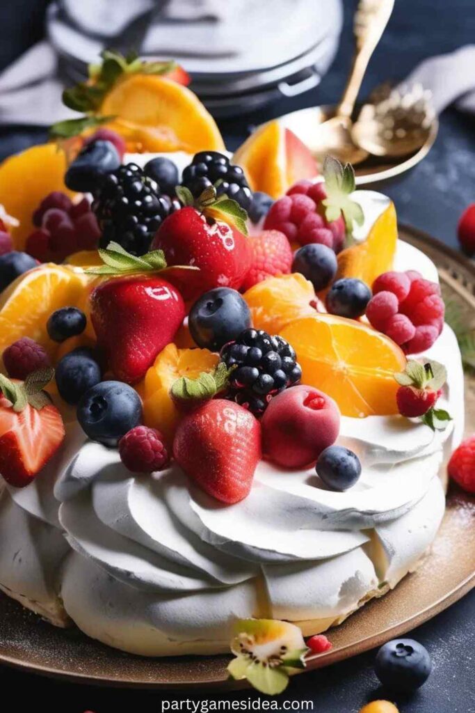 Pavlova with Seasonal Fruit