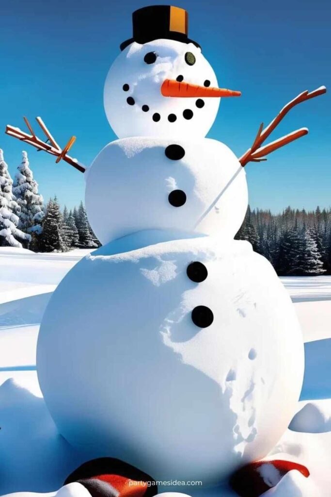 Snowman Building Challenge Game