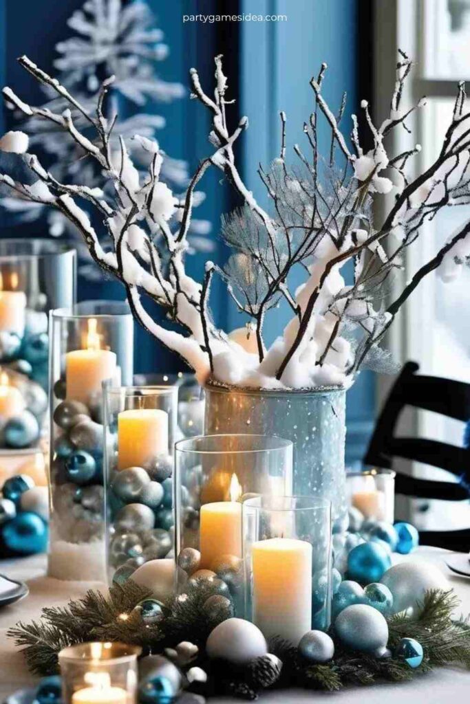 Snowy Centerpieces