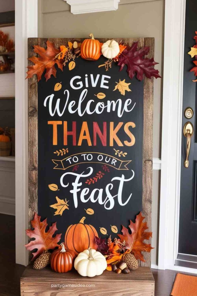 Thanksgiving Welcome Sign