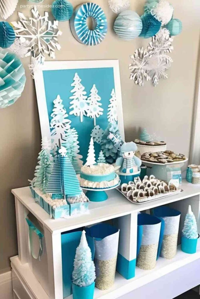 Winter Birthday Craft Station