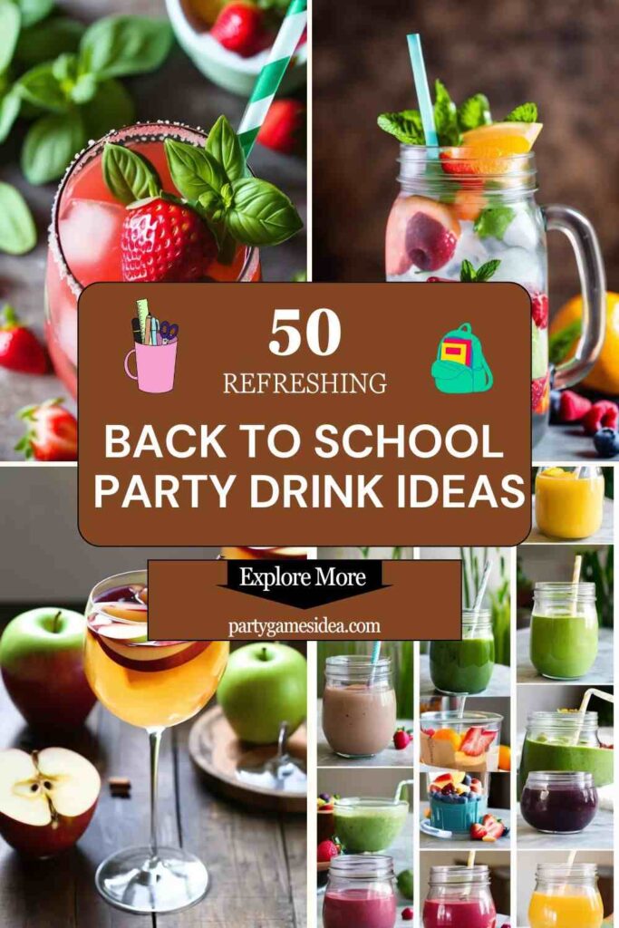 Back To School Party Drink Ideas