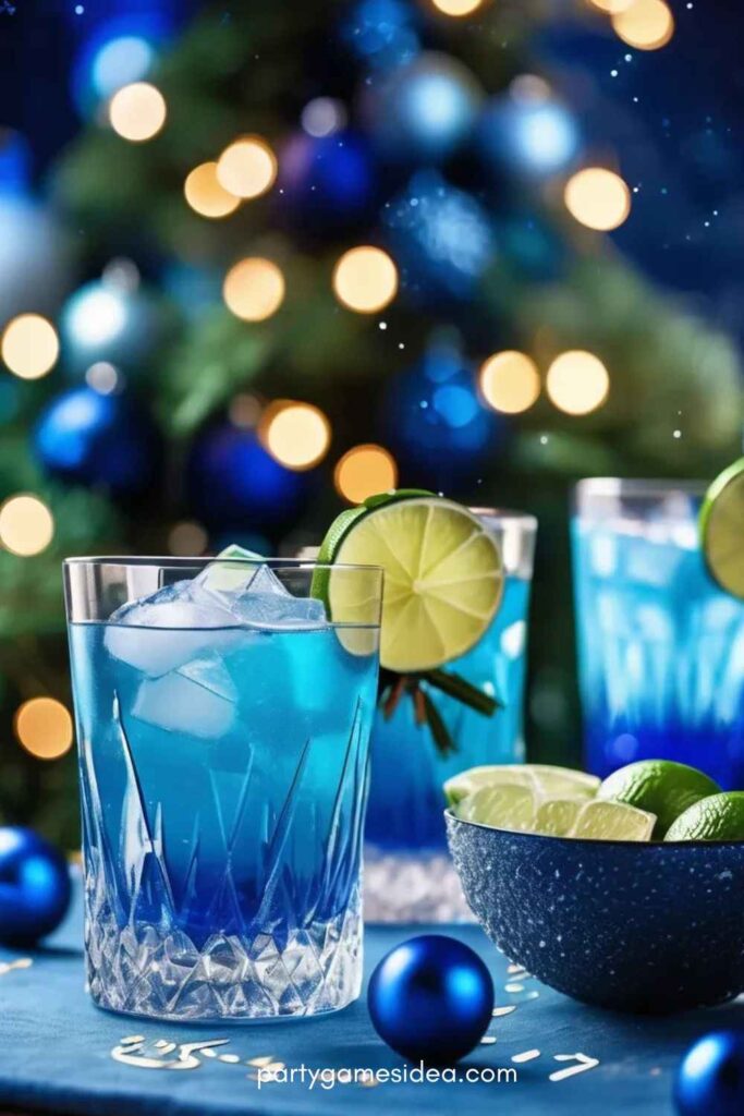 Blue Christmas Cocktails