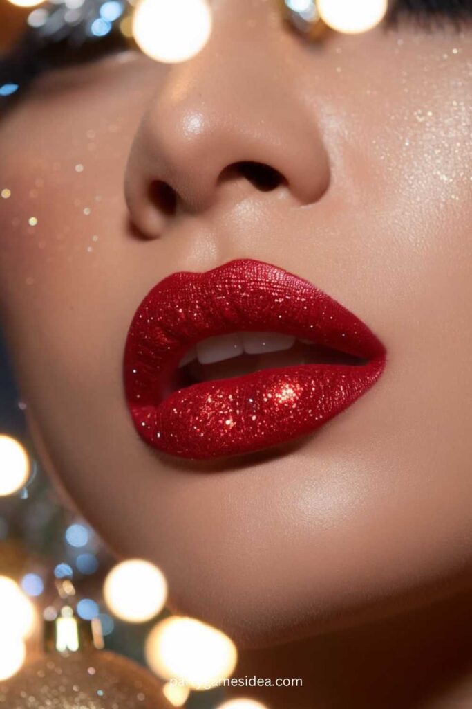 Bold Glitter Lips