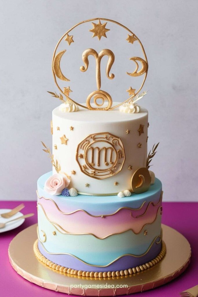 Bride’s Zodiac Sign Cake