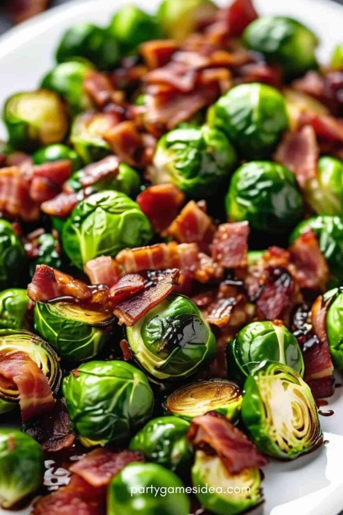 Brussel Sprouts with Bacon and Balsamic