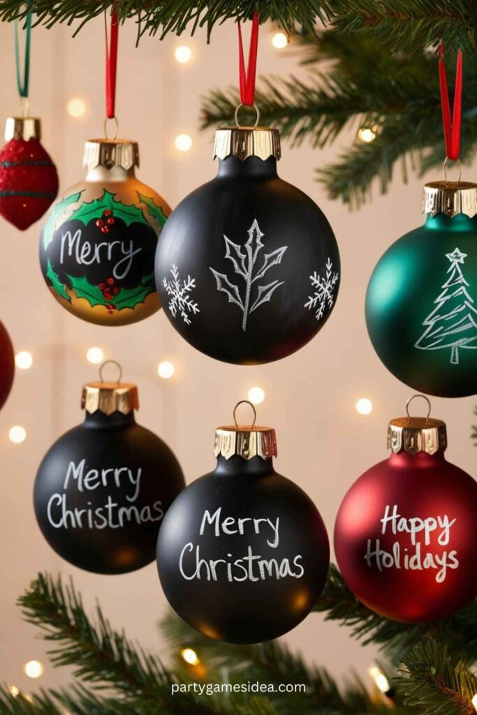 Chalkboard Ornaments