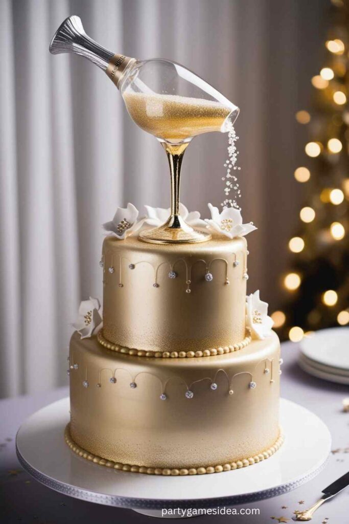 Champagne Glass Cake