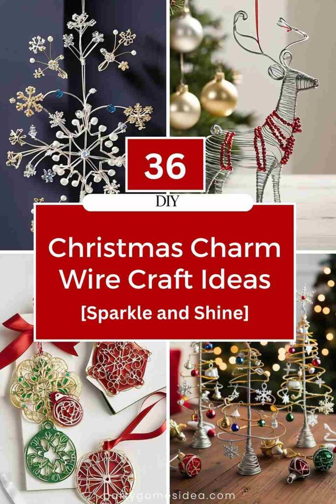 Christmas Charm Wire Craft Ideas [Sparkle and Shine] Fun Party Games