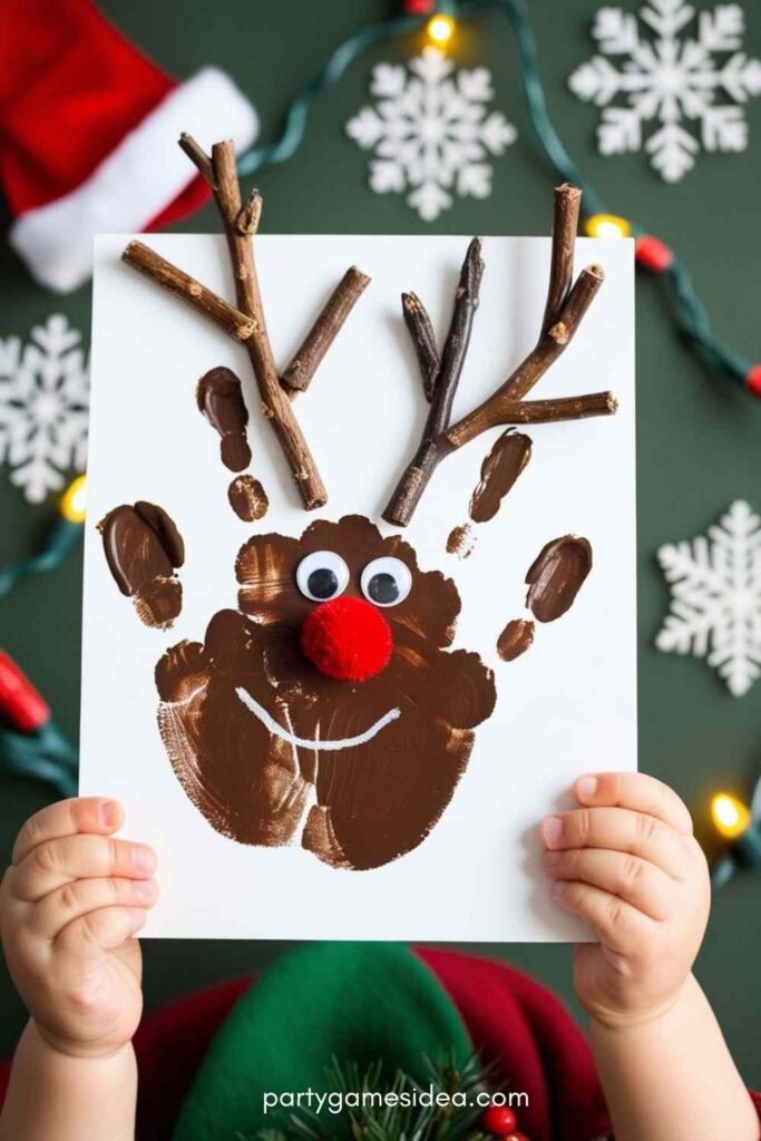 Christmas Handprint Reindeer