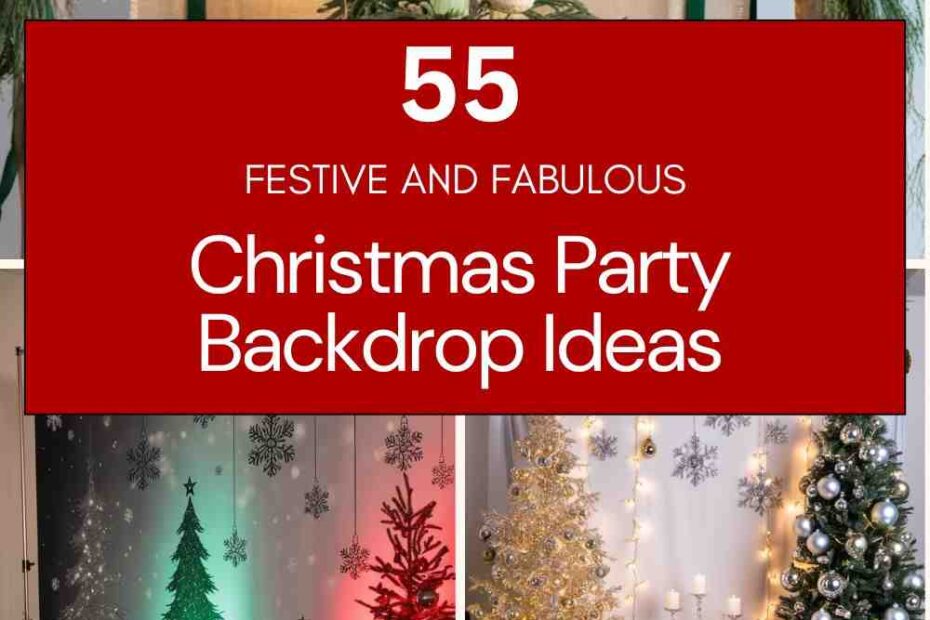 Christmas Party Backdrop Ideas