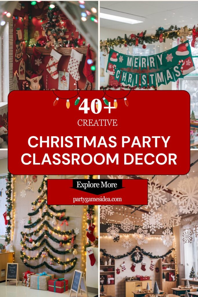 Christmas Party Classroom Decor