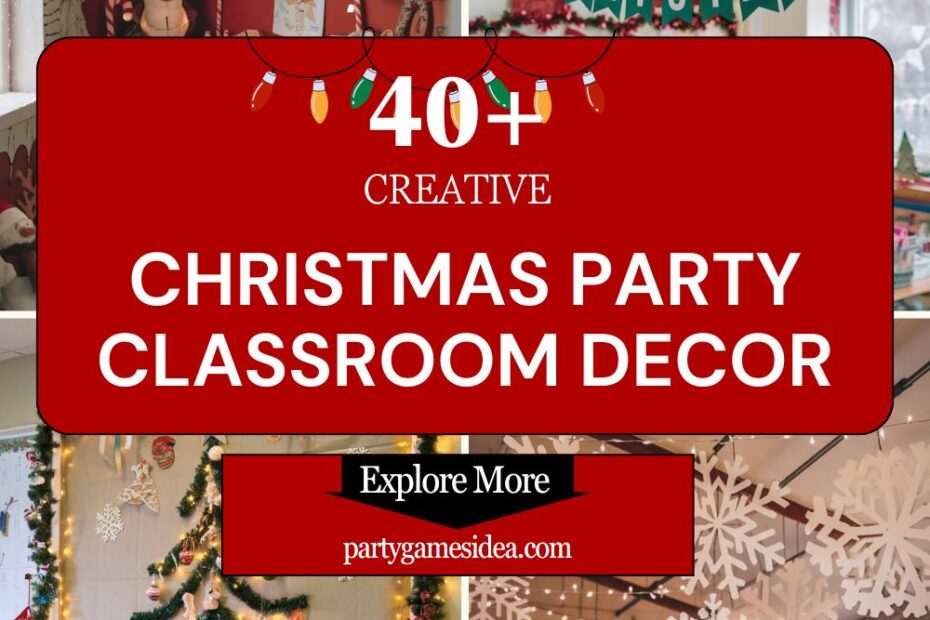 Christmas Party Classroom Decor