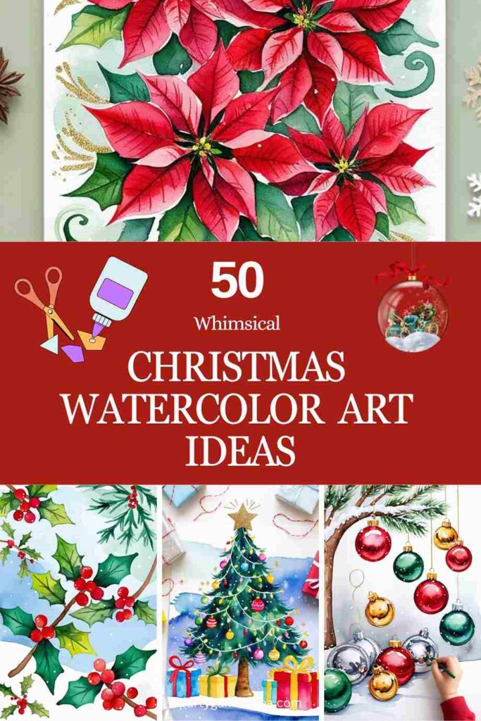 Christmas Watercolor Art Ideas