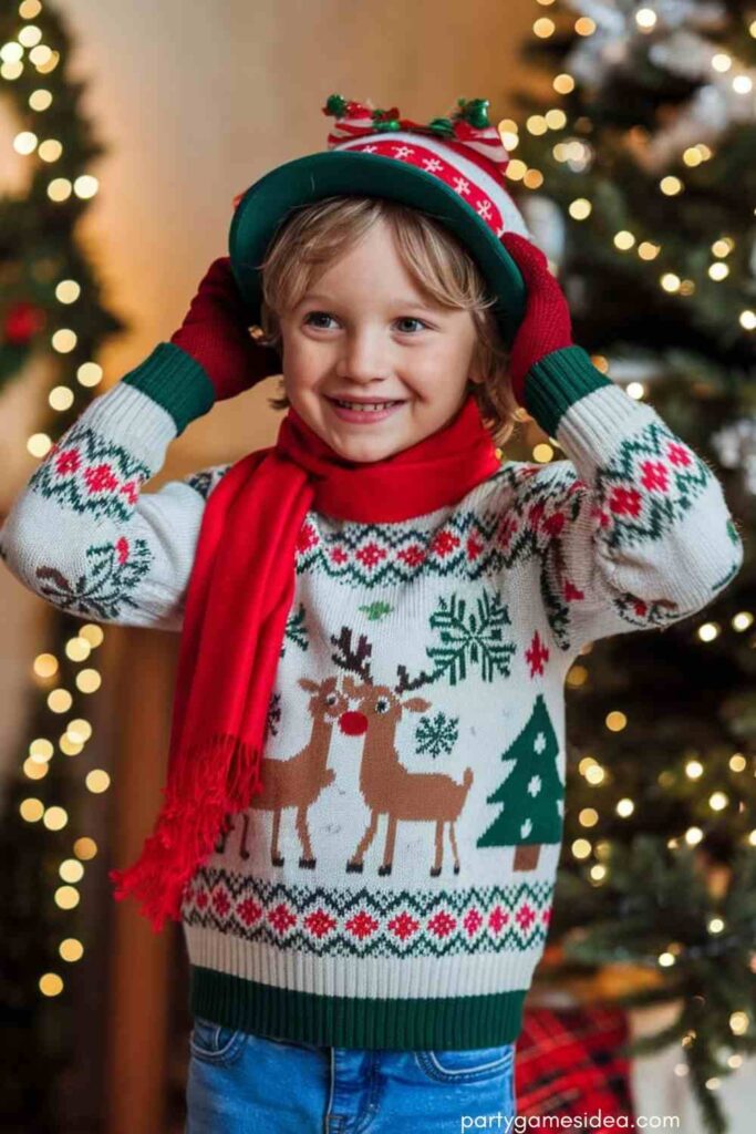 Classic Christmas Sweater and Jeans