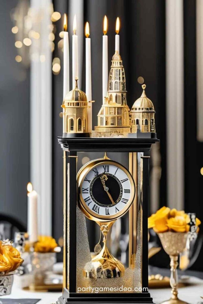 Clock-Themed Centerpiece