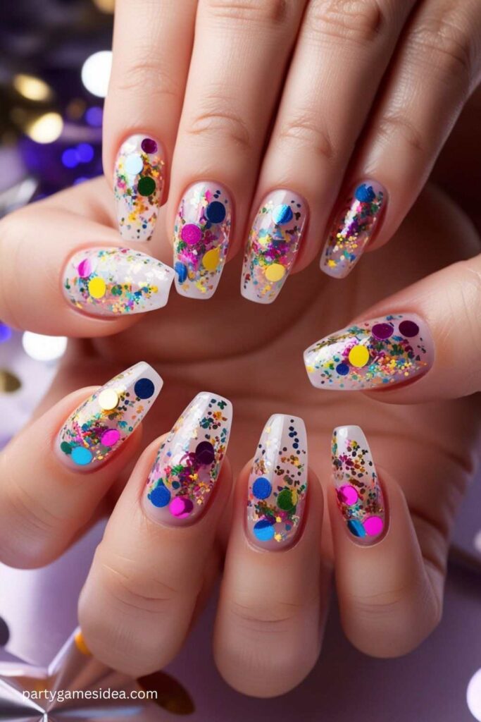 Confetti Nails