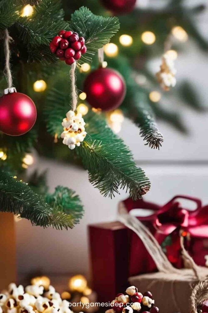 Cranberry and Popcorn Garland