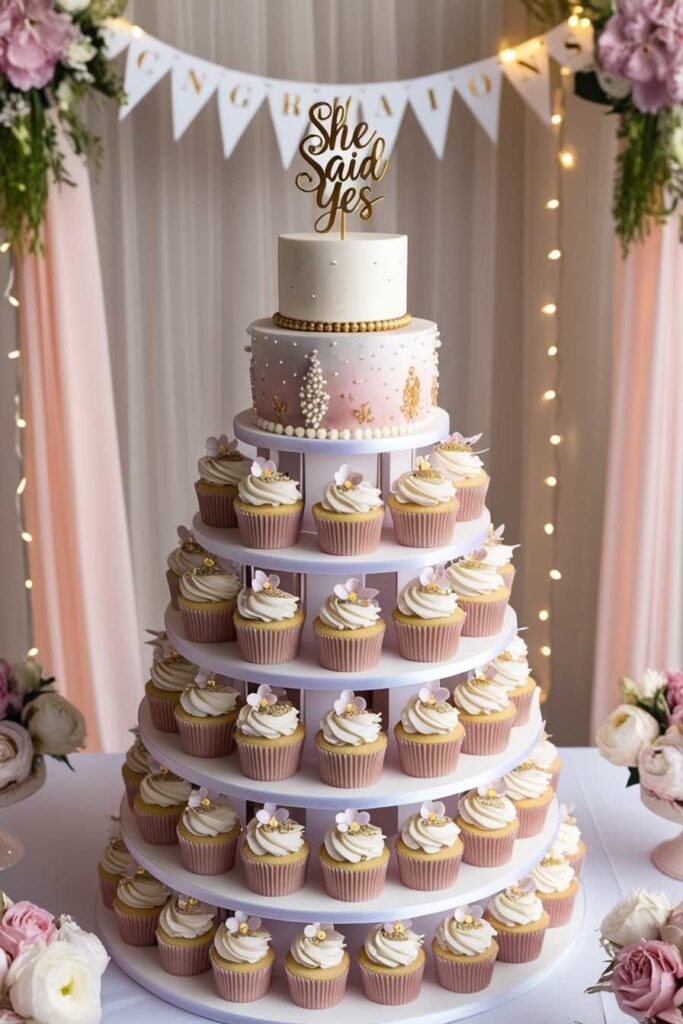 Cupcake Tower Cake