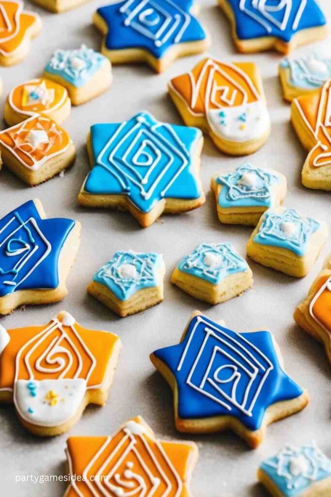 Dreidel Sugar Cookies