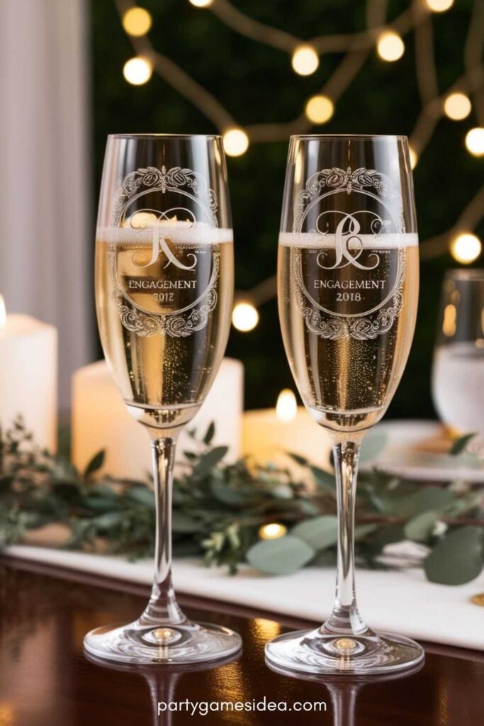 Engraved Champagne Flutes