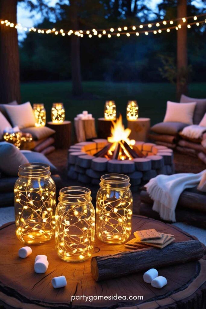 Fairy Lights in Jars