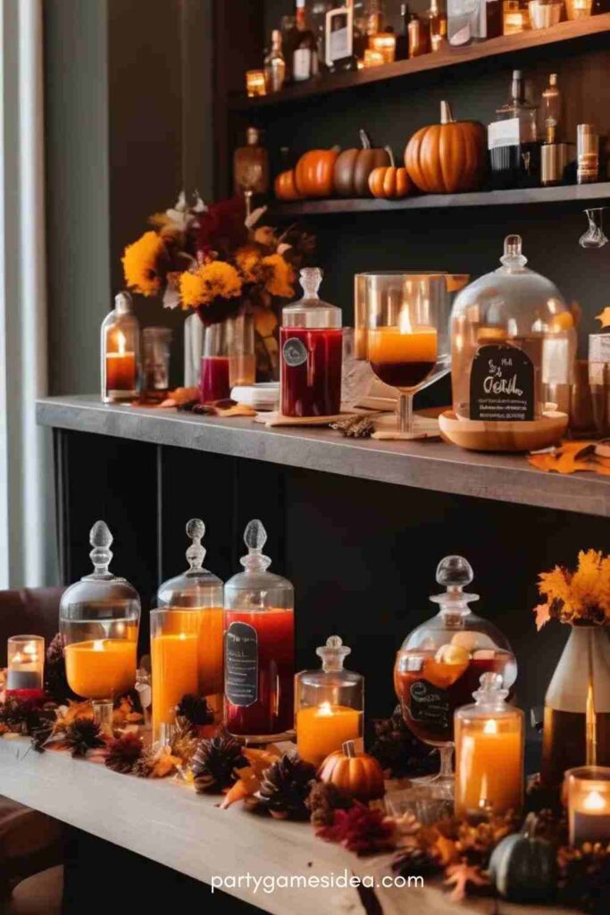 Fall-Themed Cocktail Bar