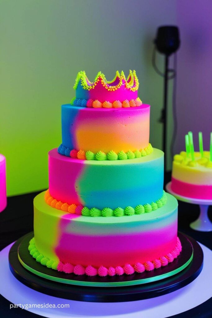 Fluorescent Ombre Cake