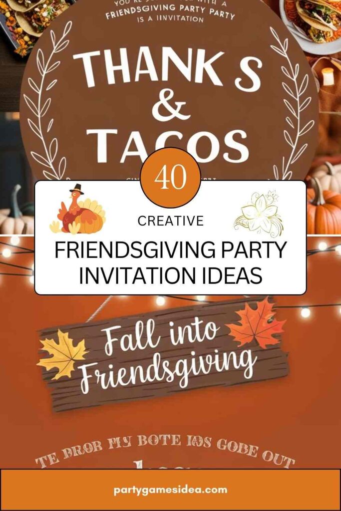 Friendsgiving Party Invitation Ideas