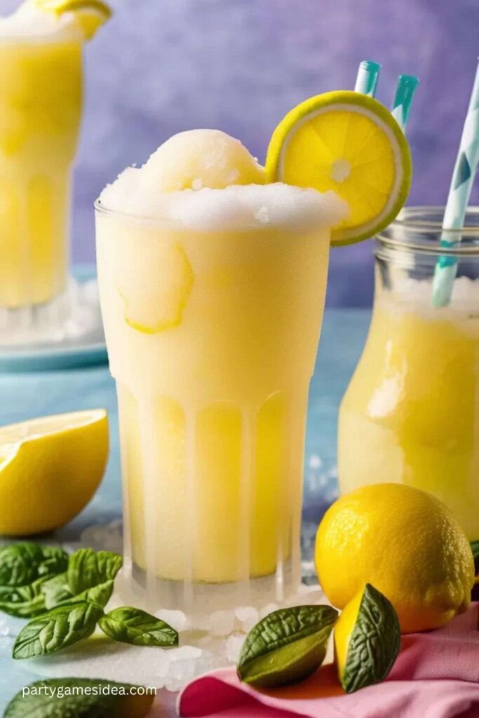 Frozen Lemonade Slushies