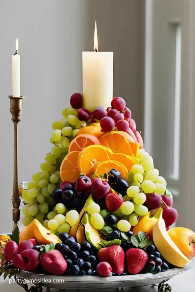 Fruit-Platter Menorah