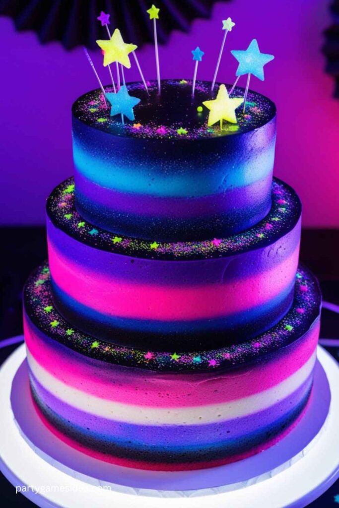 Galaxy Glow Cake