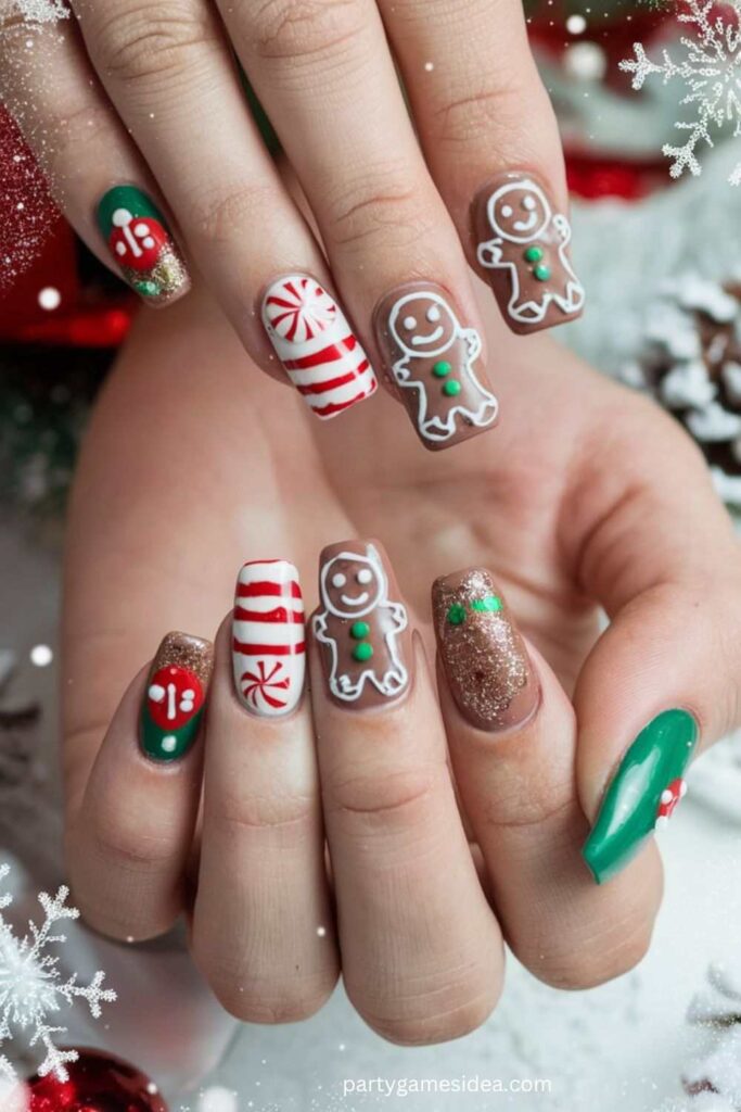 Gingerbread Man Nails