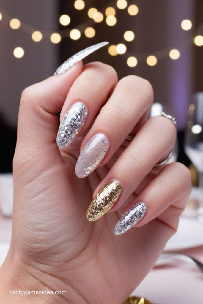 Glitter French Tips