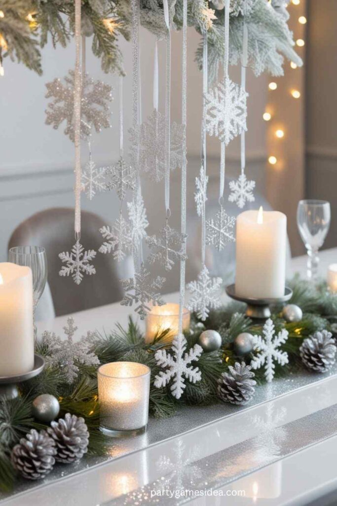 Glittering Snowflake Arrangement