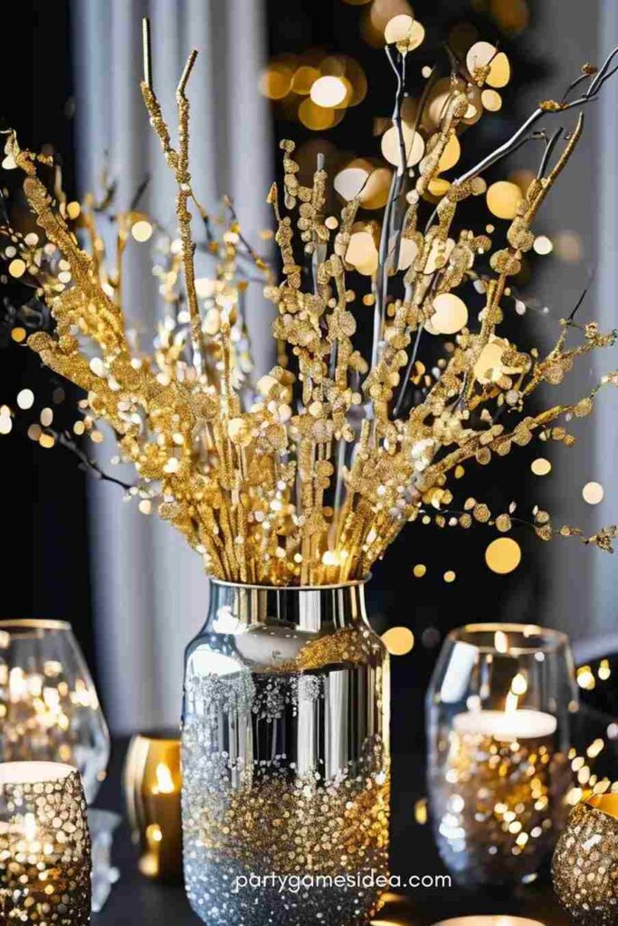 Glittering Vase Arrangement