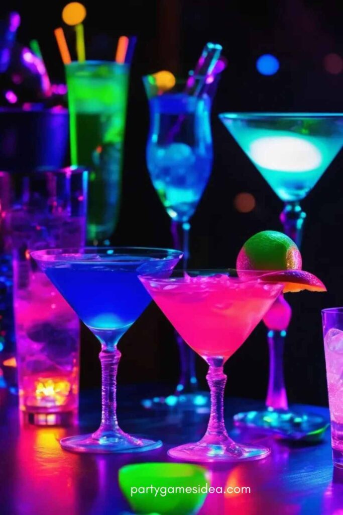 Glow-in-the-Dark Cocktails