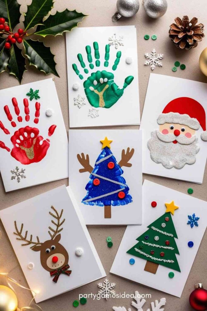 Handprint Christmas Cards